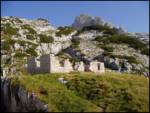 Old mountain hut on Kanin