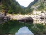 Koča pri Savici - The lake Črno jezero