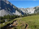 Trate / Johannsenruhe - Celovška koča / Klagenfurter Hutte