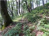 18th hairpin turn of road on Strma Reber - Loška stena