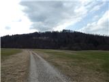 Šobčev bajer - Castle Lipniški grad (Pusti grad above Lipnica)