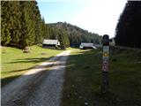 Konjska raven (Pokljuka) - Turn (above Bohinjska Bela)