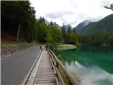 border crossing Rateče - The lake Zgornje Mangartsko jezero