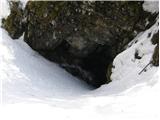 Mala Lazna - Velika ledena jama v Paradani