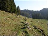 Kurnikovo sedlo - Kapelška koča / Eisenkappler Hütte