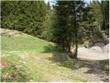 Rifugio  Nordio - Maria Schnee below Gozman