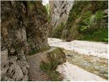 Gozd Martuljek - The Lower Martuljek waterfall