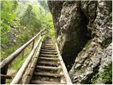 Gozd Martuljek - The Lower Martuljek waterfall