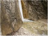 The Upper Martuljek waterfall