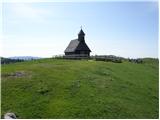 Hotel Šimnovec - Kapela Marije Snežne (Velika planina)