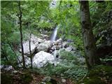 Čezsoča - The Slatenik waterfall