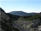 Planina Ravne - Jamarski bivak na Dleskovški planoti