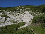 Planina Ravne - Jamarski bivak na Dleskovški planoti