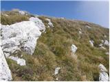 Planina Kuk - Vrh nad Škrbino