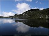 The lake Vodotočno jezero (Veža)