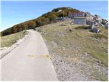 Parking at chapel - Planinarski dom Zavižan