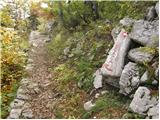 Parking at botanical garden - Rossijevo sklonište (bivak)