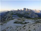 Rifugio Auronzo - Lastron dei Scarperi / Schusterplatte