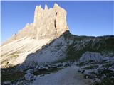 Rifugio Auronzo - Lastron dei Scarperi / Schusterplatte