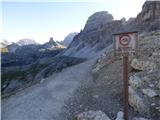 Rifugio Auronzo - Lastron dei Scarperi / Schusterplatte