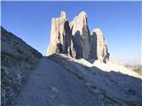 Rifugio Auronzo - Lastron dei Scarperi / Schusterplatte