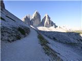 Rifugio Auronzo - Lastron dei Scarperi / Schusterplatte