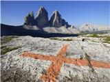 Rifugio Auronzo - Lastron dei Scarperi / Schusterplatte