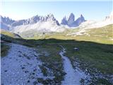 Rifugio Auronzo - Lastron dei Scarperi / Schusterplatte