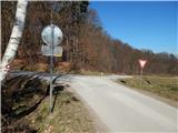 Dolnji Slaveči (bus stop Mlin) - Planinska koča Rak