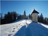 Church of the Holy Cross at Brezje above Srednja vas