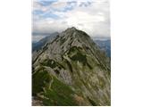 Ennstaler Alpen Pogled iz Kitzsteina nazaj na Bosruck