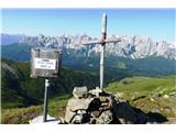 Eisenreich 2665m ,Pfannspitze 2678 po Karnischer Hohenweg KHW 403 in 03 vrh , zadaj Dolomiti