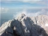 Pogled na Kokrško Kočno z vrha Jezerske Kočne, 2540 m