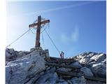 Hocheck 2477m vrh z velikim križem