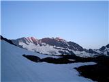 Gran Mesule (3480m) prvi sončev poljub goram