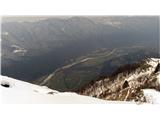 Dolina Soče - pogled proti Kobaridu
