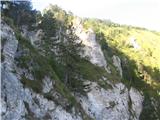 To pa je skalovje Kamniške rože, mimo katere se povzpnemo na Kamniški vrh.