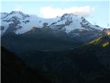 Dolina Aosta - Alta Via Numero Uno Pa še malo tete Roze - ne tiste iz starih let ampak Monte Rose