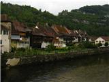 Saint Ursanne - lepa vasica sredi švicarske Jure