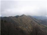 Planina Osredek na Pokovša Vseskozi gledam Kamniški vrh-žal v megli.