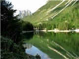 Malga Grantagar-Viška planina Rajbeljsko jezero in pet špic