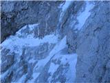 v spodnje delu slovenske je ponekod steklen led na skalah in tudi na snegu