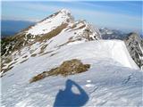 Pogled iz Kofce gora proti V.vrhu