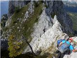 Monte Tinisa ( Monte Pascul ) - 2120m Ponekod je žica v pomoč....