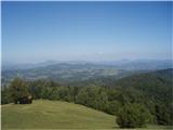 Bohor MTB ...pogled proti domačim hribom Boč, Plešivec, Donačka gora...in pred njimi Rudnica...