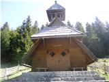 Ston- Medvedjak- Tirske peči-  do hotela - Boskovec- Alpski vrt- Ston jutri bo v tej kapeli maša