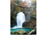 Šum waterfall in Vintgar Gorge