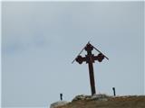 Križ na gori Omu.