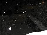 Parkir-platz,pred dvemi urami popolnoma skidan,sedaj okoli 15cm novega snega!