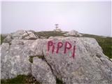 Planina Pecol - Strma peč / Monte Cimone